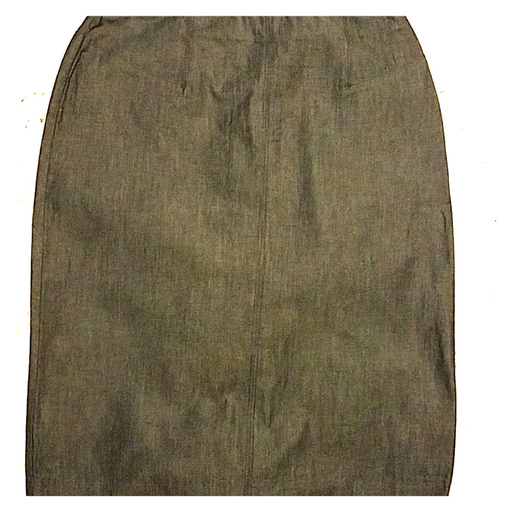 New York & Company Chambray Pencil Skirt